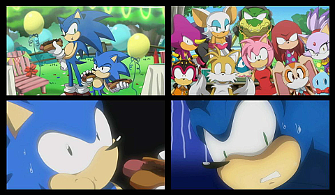 Nu Sonic and Classic Sonic